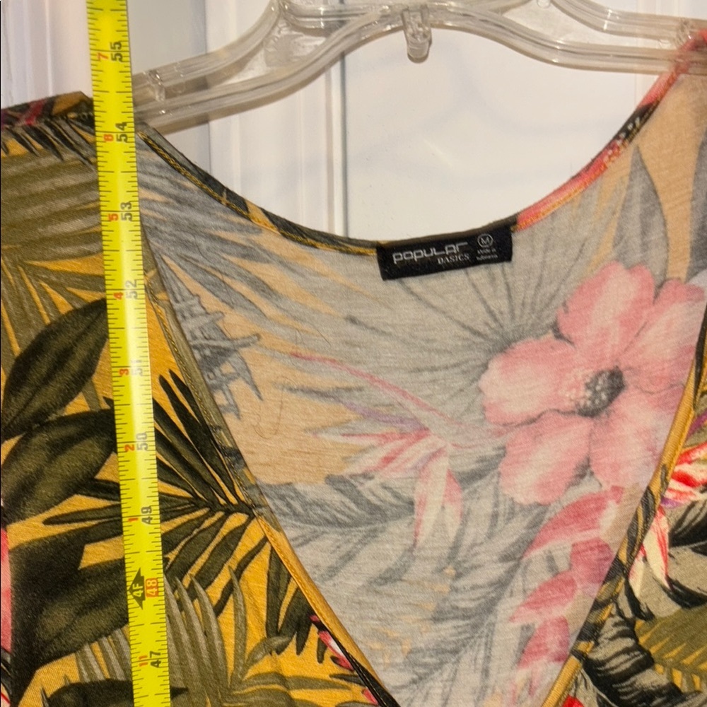 Popular Basics Tropical Floral wrap Maxi Dress - Picture 7 of 7